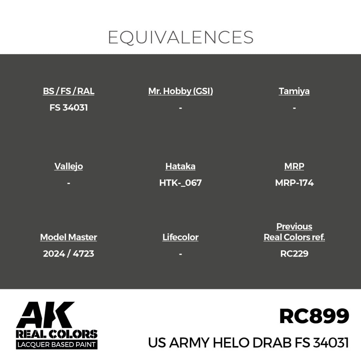 US Army Helo Drab FS 34031 17 ml. - vista 3 - AK
