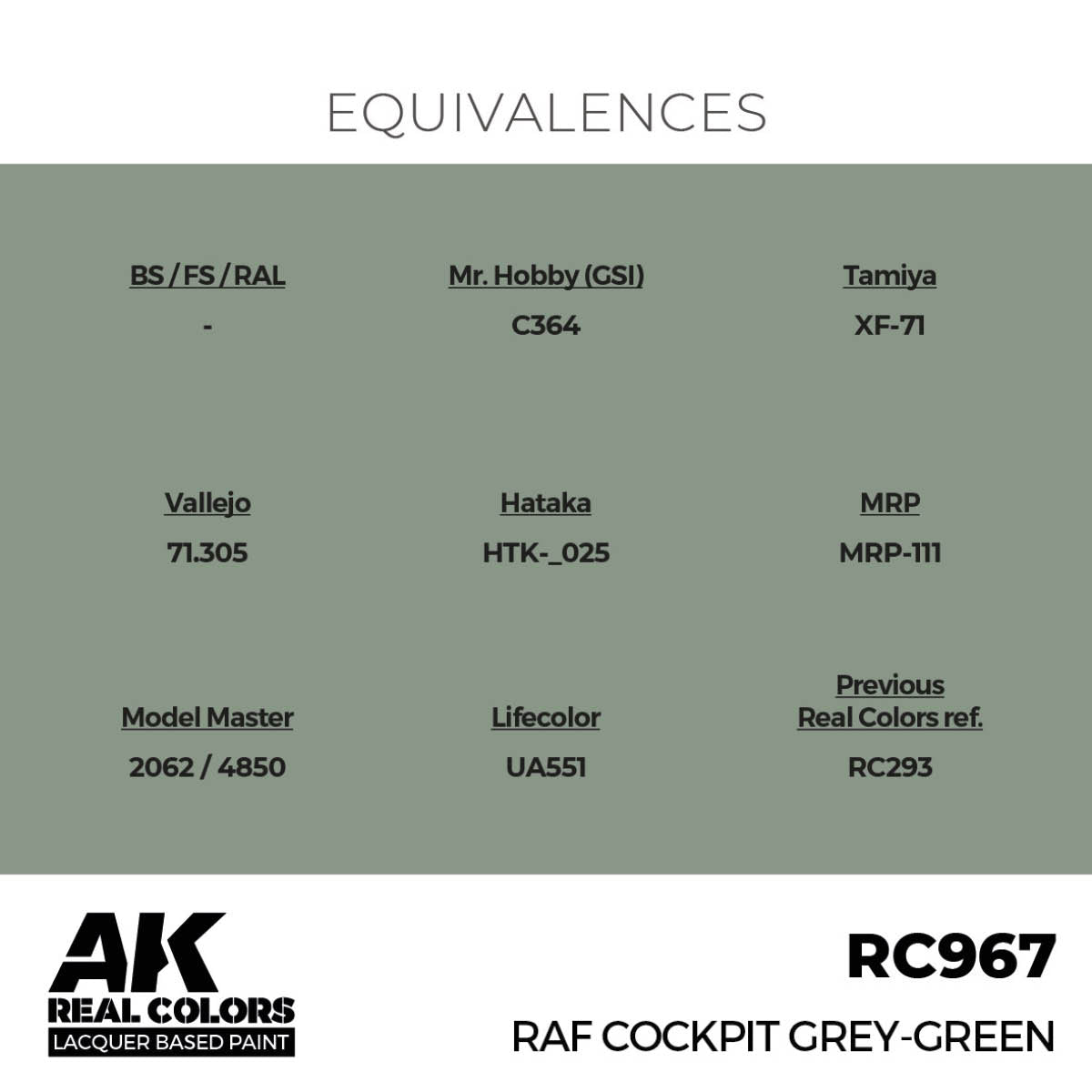 RAF Cockpit Grey-Green 17 ml. - vista 3 - AK