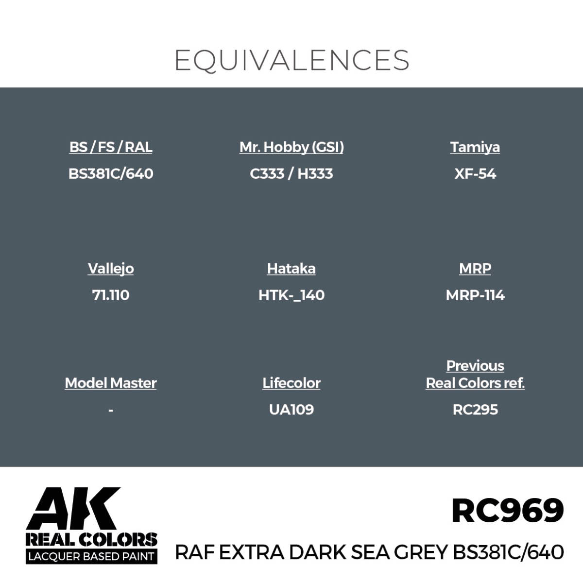 RAF Extra Dark Sea Grey BS381C/640 17 ml. - vista 3 - AK