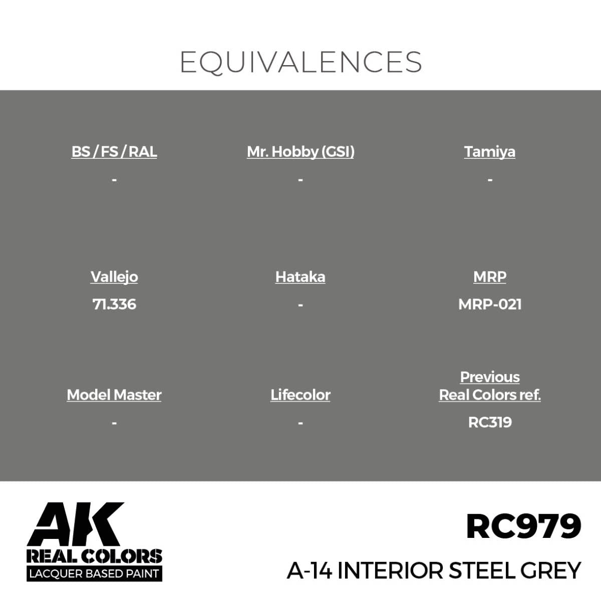 A-14 Interior Steel Grey 17 ml. - vista 3 - AK