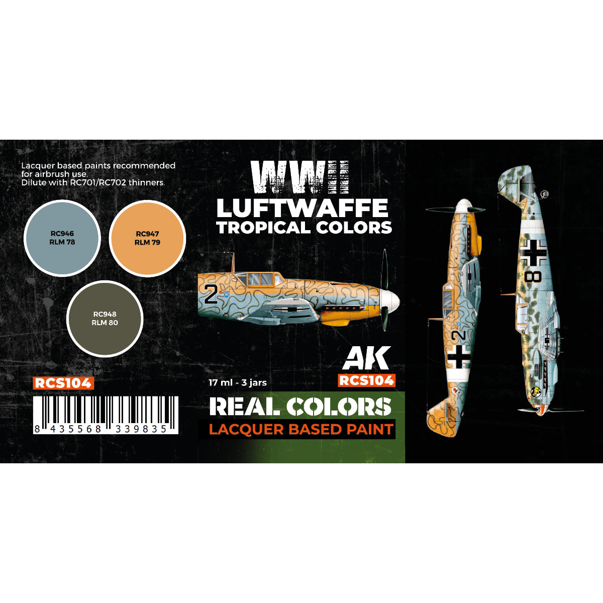 WWII Luftwaffe Tropical Colors SET - vista 2 - AK