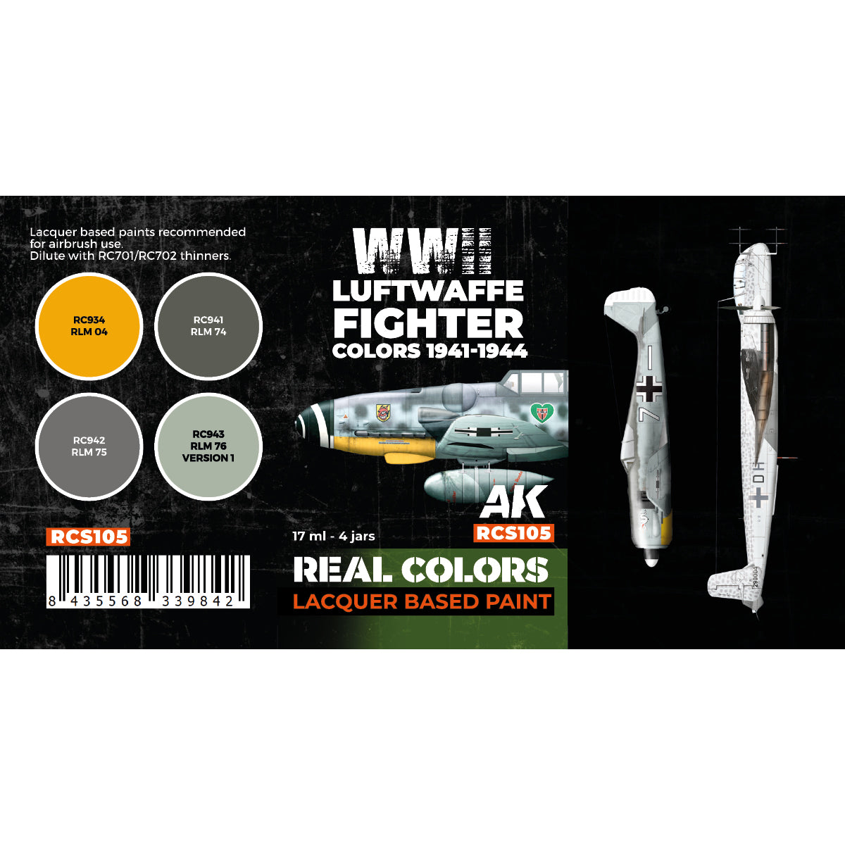Luftwaffe Fighter Colors 1941-1944 SET - vista 2 - AK