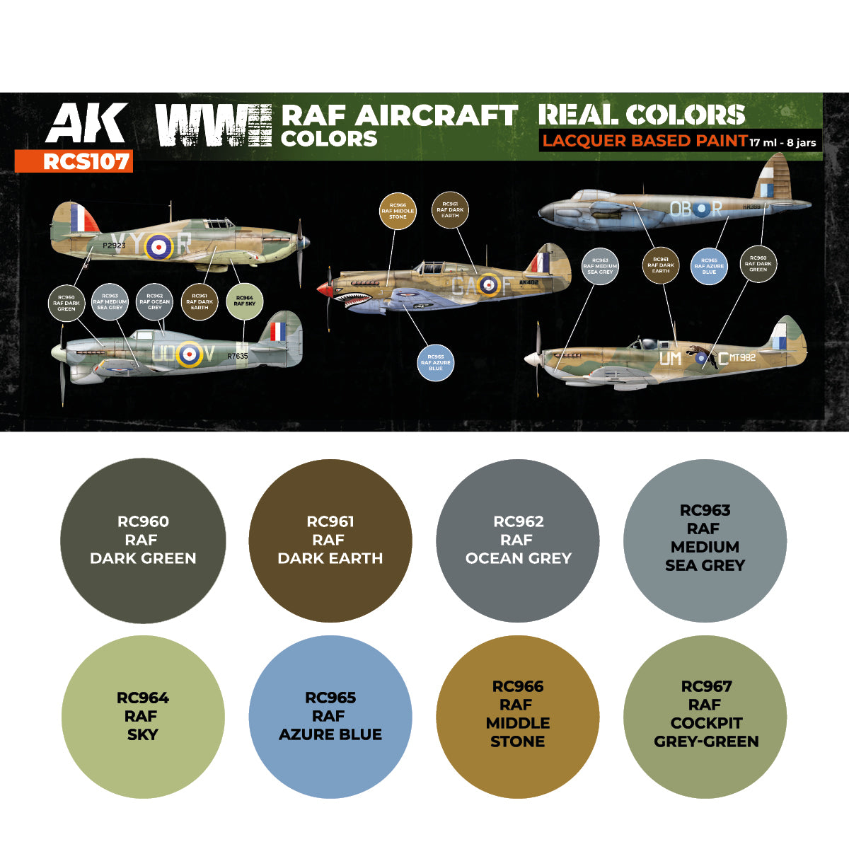 WWII RAF Aircraft Colors SET - vista 2 - AK