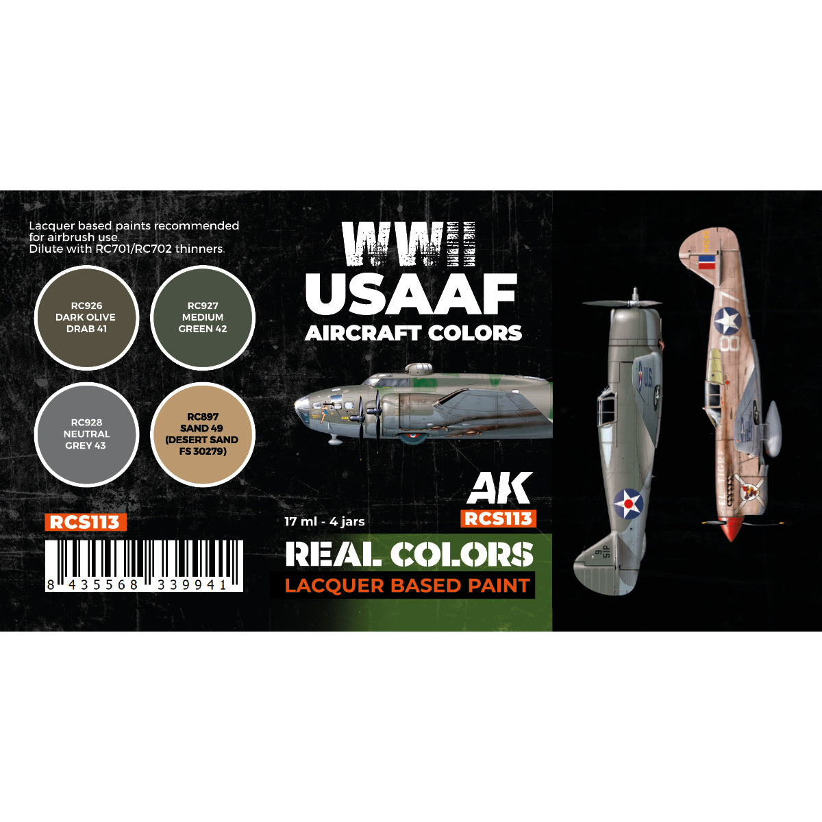 WWII USAAF Aircraft Colors SET - vista 2 - AK