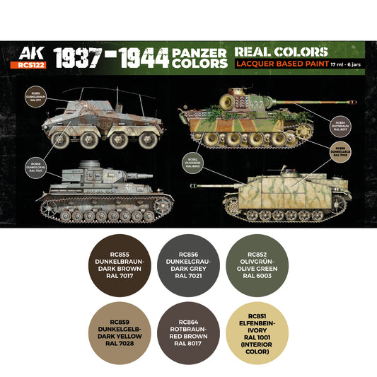 1937-1944 Panzer Colors SET