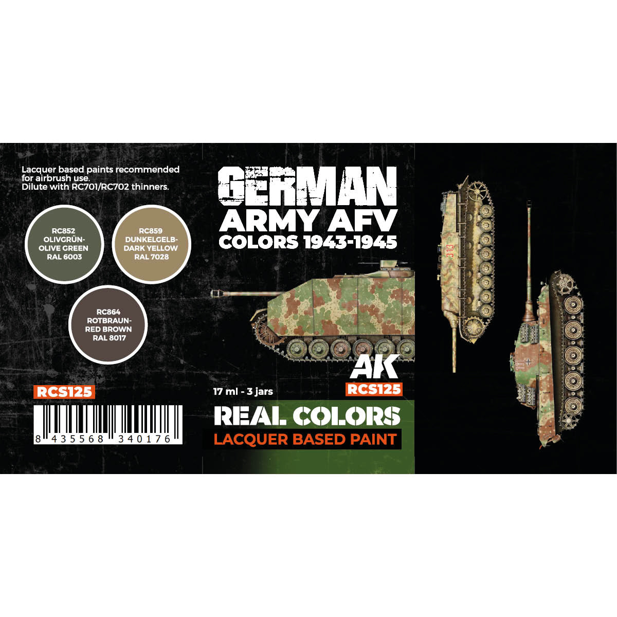 German Army AFV Colors 1943-1945 SET - vista 2 - AK