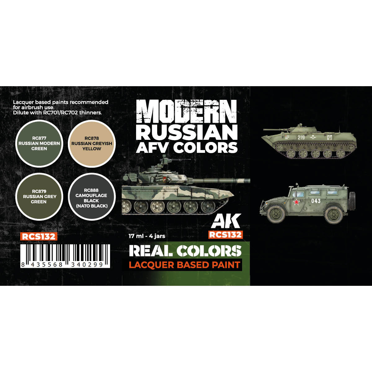 Modern Russian AFV Colors SET - vista 2 - AK