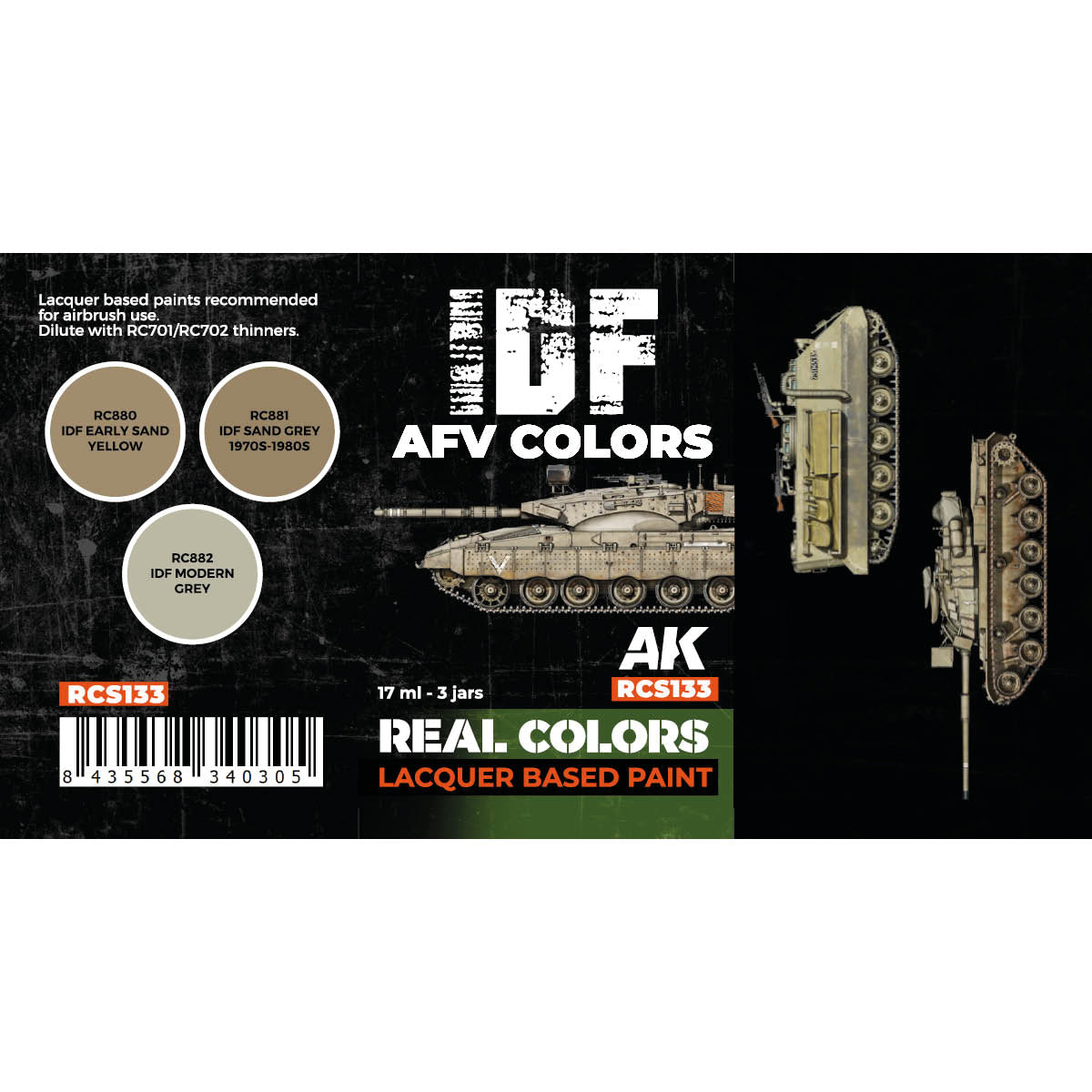 IDF AFV Colors SET - vista 2 - AK