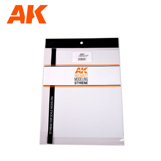 0.7mm thickness x 245 x 195mm – STYRENE SHEET – (2 units)