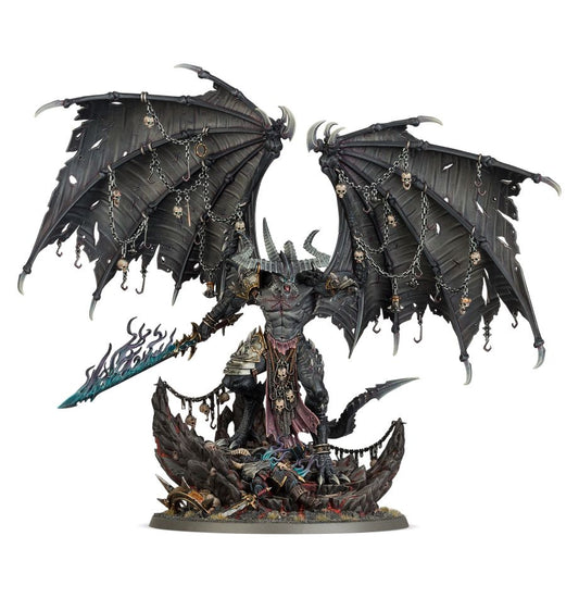 Be'lakor el Señor Oscuro miniatura frontal alas extendidas — Demon Prince original del Caos