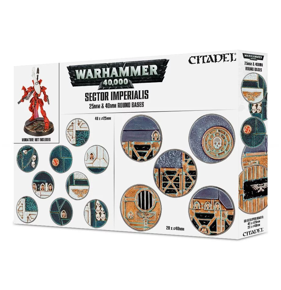 SECTOR IMPERIALIS: 25 & 40MM ROUND BASES - Games Workshop