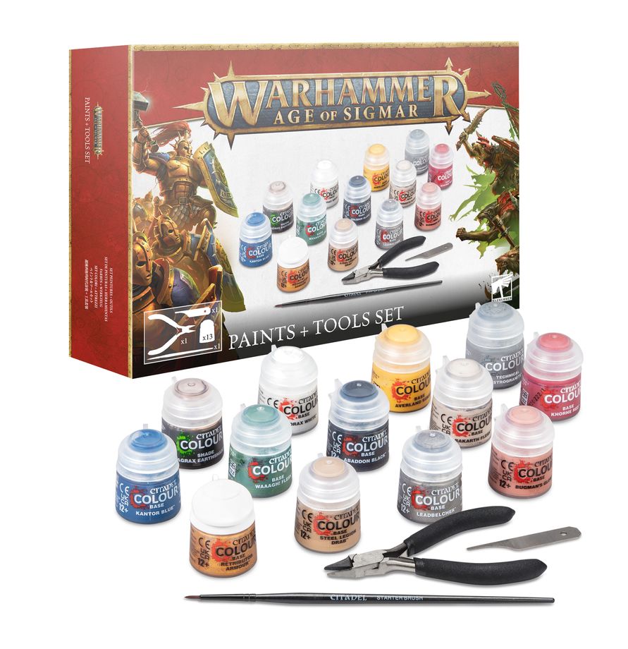 AOS PAINTS+TOOLS ENG/SPA/PORT/LATV/ROM - Games Workshop