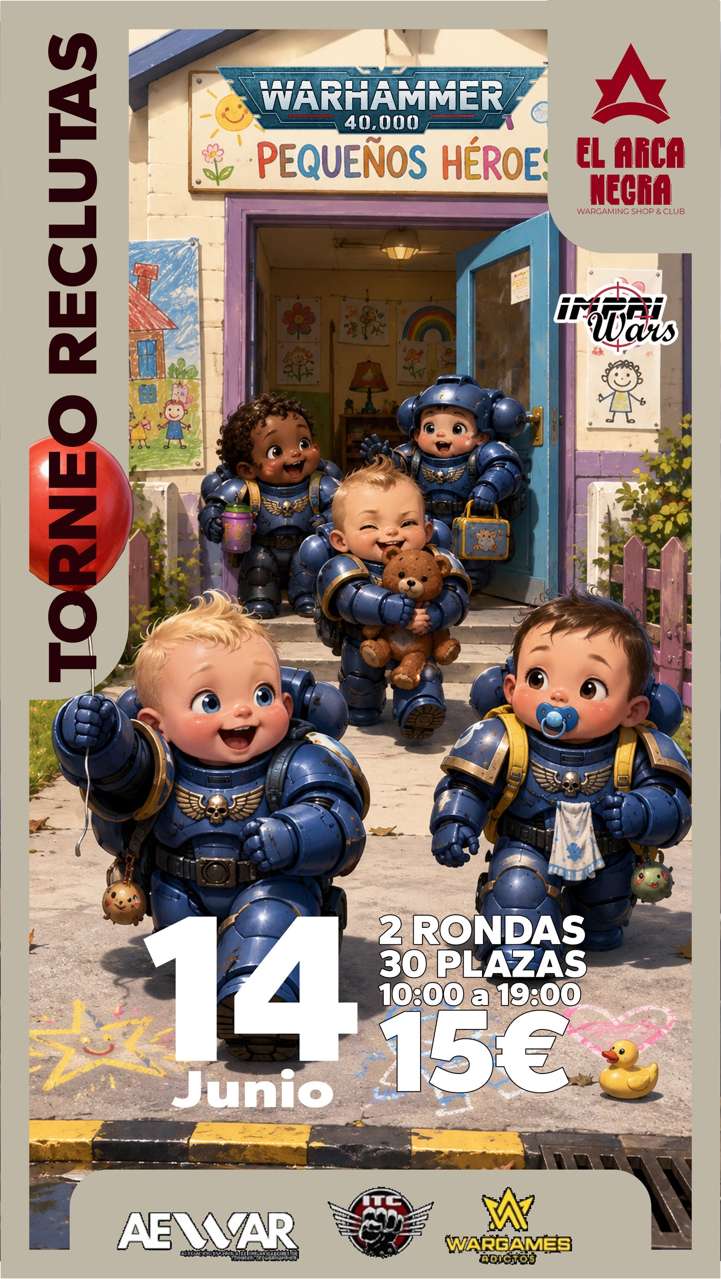 40k Torneo Reclutas 2000 puntos, 14 de junio