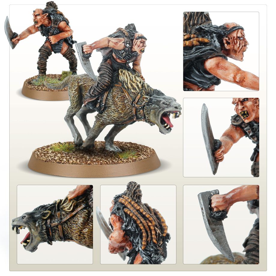 Middle-earth SBG: Sharku, Warg Rider Captain (Venta Directa)