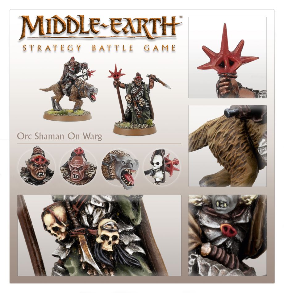 Middle-earth SBG: Orc Shaman en Warg (Venta Directa)