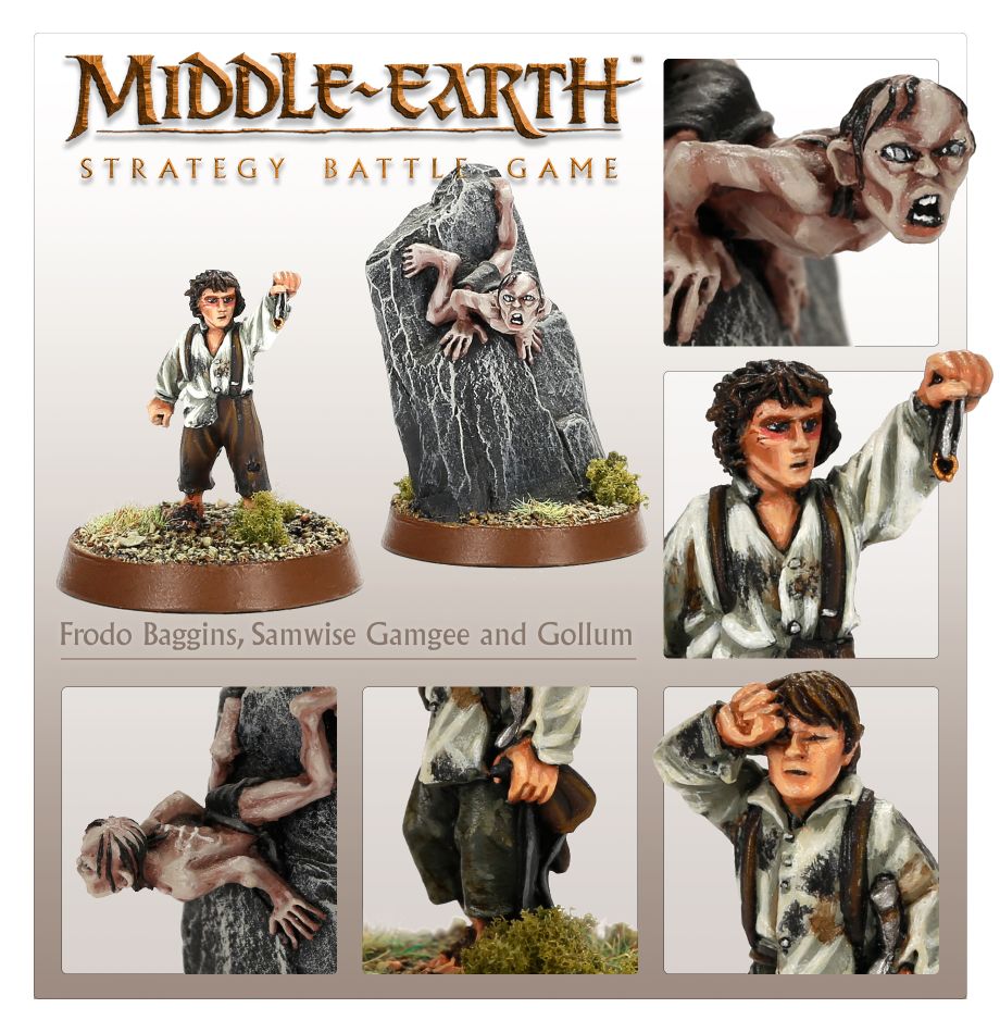 Middle-earth SBG: Frodo Baggins, Samwise Gamgee y Gollum (Venta Directa)