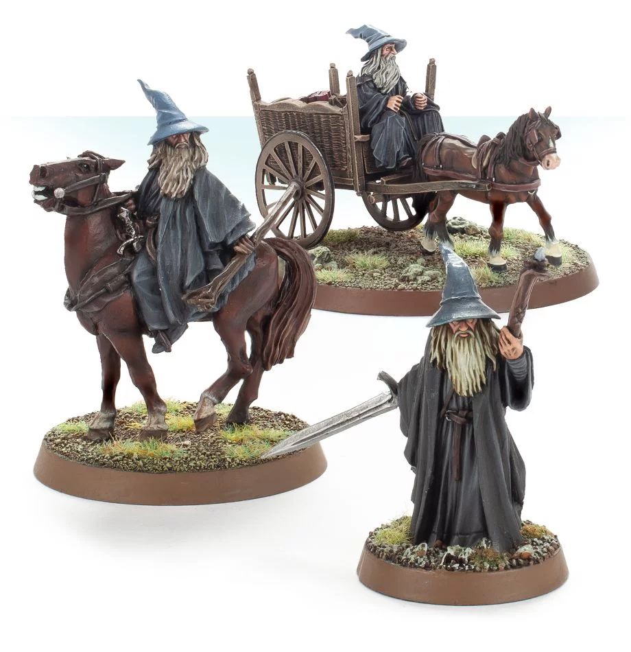 Middle-earth SBG: Gandalf the Grey a pie y montado en carro (Venta Directa)