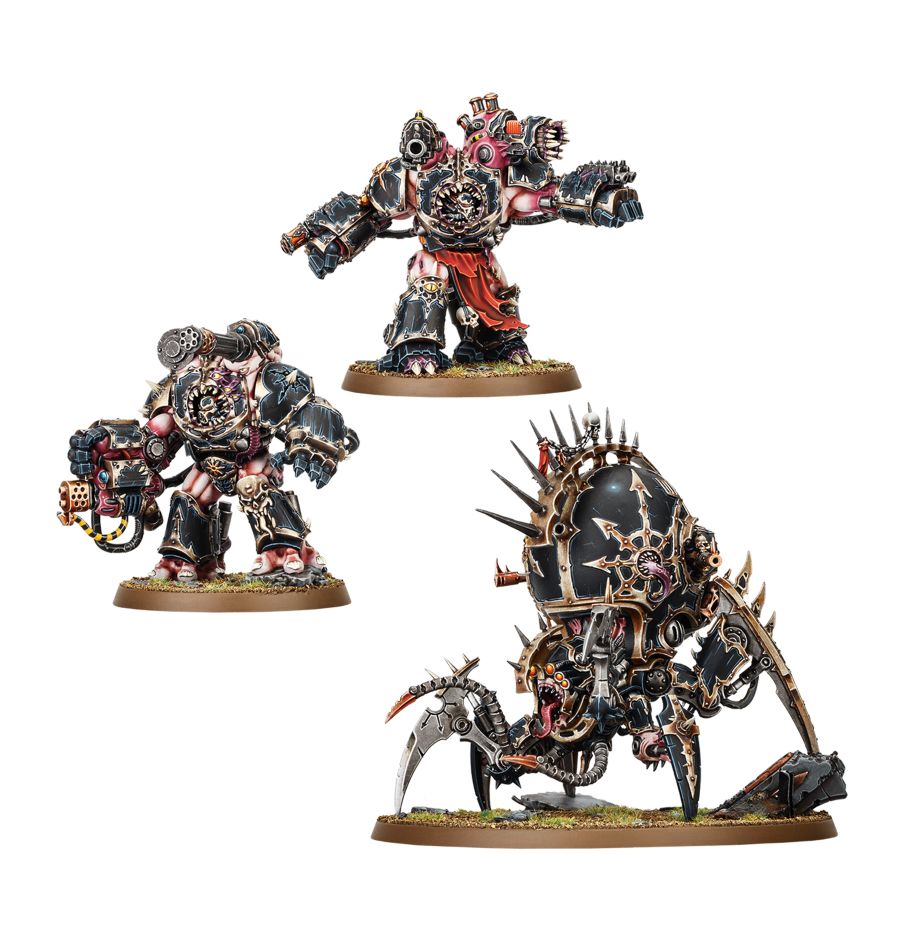 Chaos Space Marines: Cianurántula y Arrasadores (venta directa)