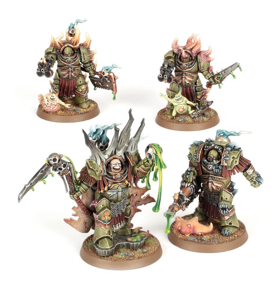 Death Guard: Señor del Contagio y Exterminadores Dominaplagas (Lord of Contagion and Blightlord Terminators)