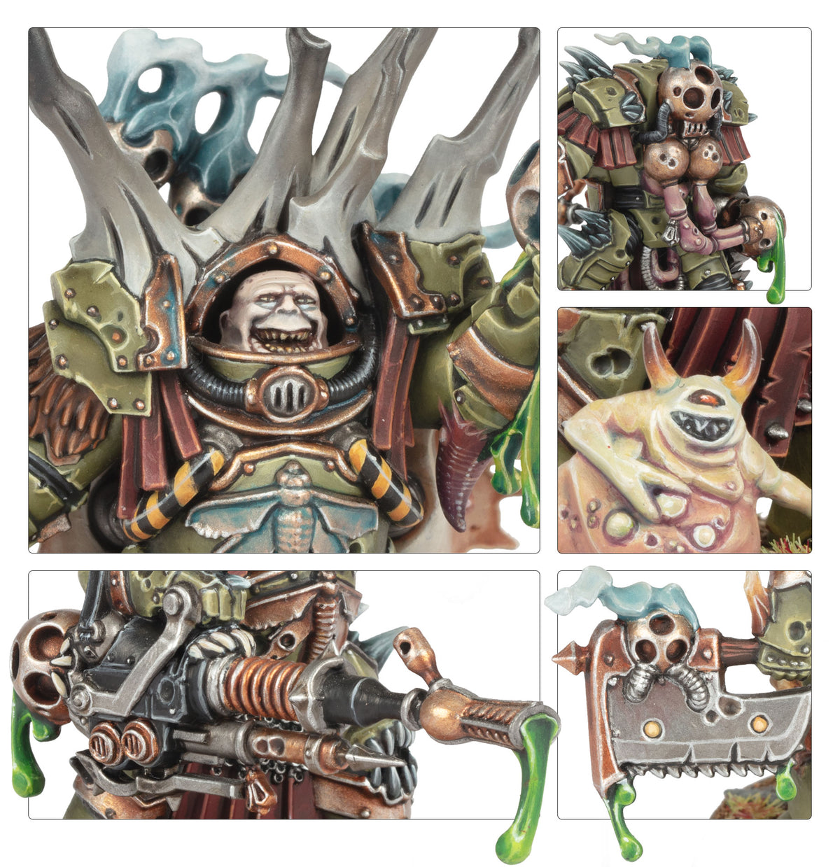 Death Guard: Señor del Contagio y Exterminadores Dominaplagas (Lord of Contagion and Blightlord Terminators)