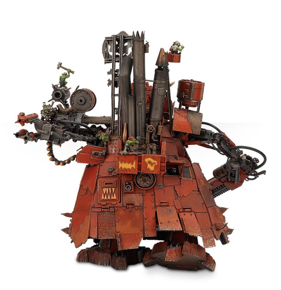 Pizoteador orko - detalle de la tripulación grot