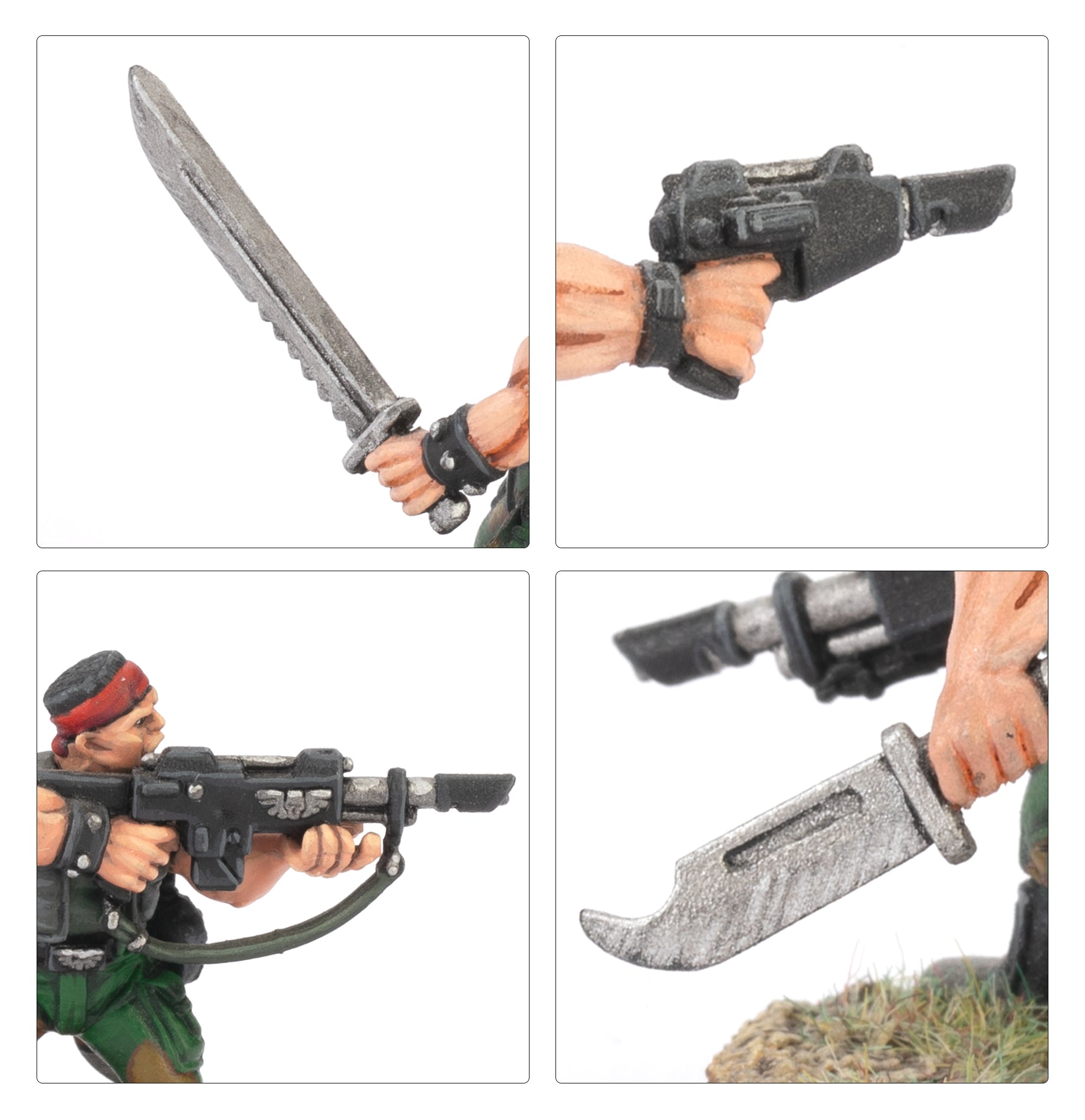 Tropas de Jungla de Catachán - detalle de las miniaturas
