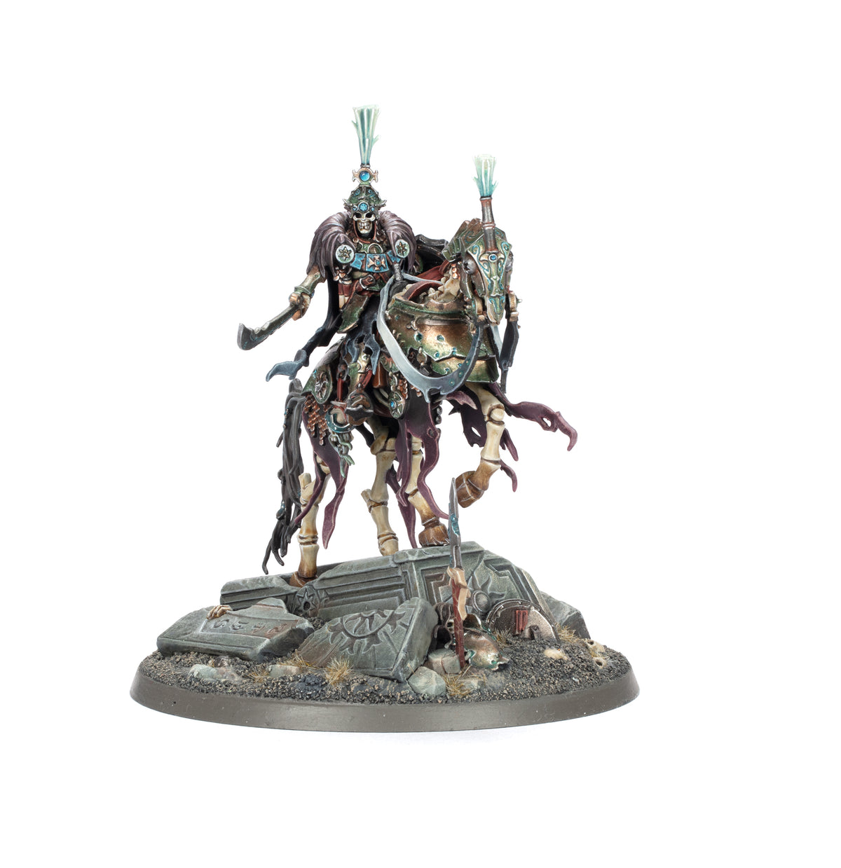 Soulblight Gravelords: Rey Tumulario en Montura Esquelética (Venta Directa)