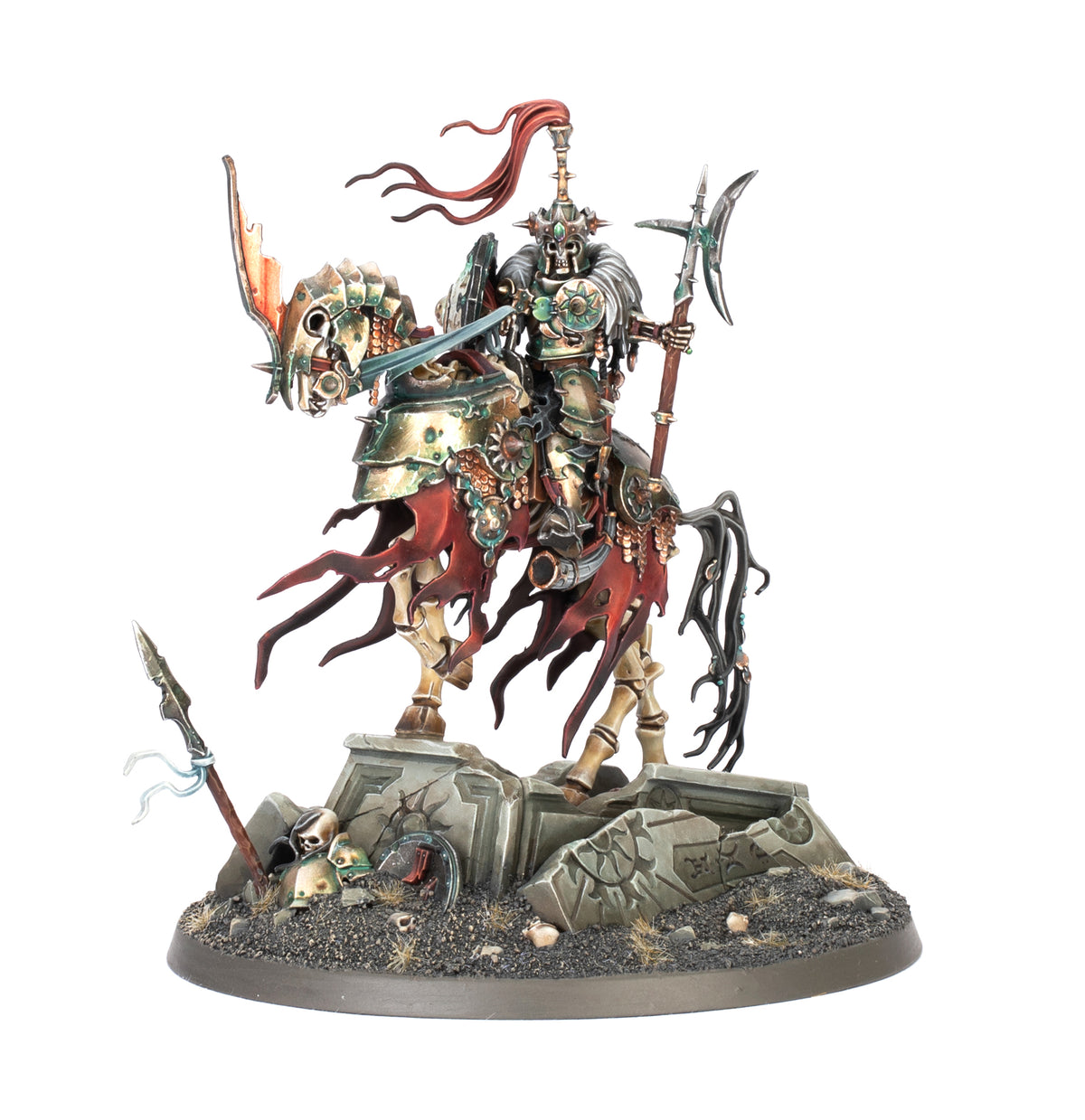 Soulblight Gravelords: Rey Tumulario en Montura Esquelética (Venta Directa)