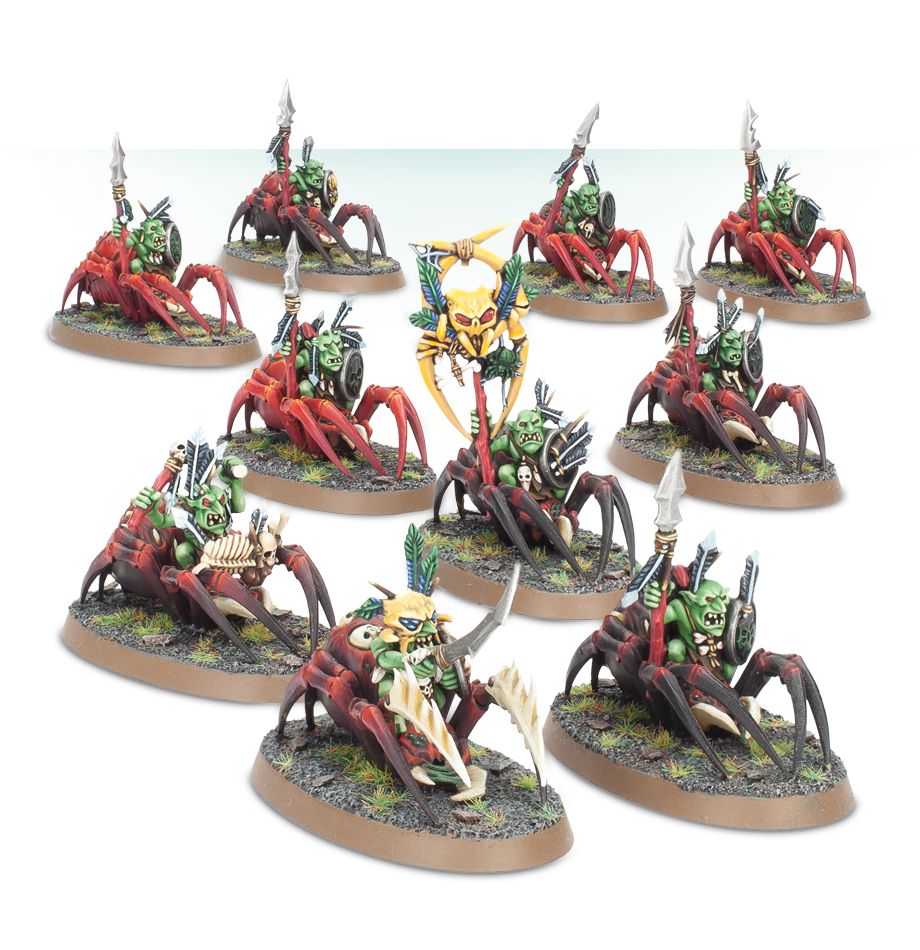 Gloomspite Gitz: Grots Jinetez de Arañaz (Venta Directa)