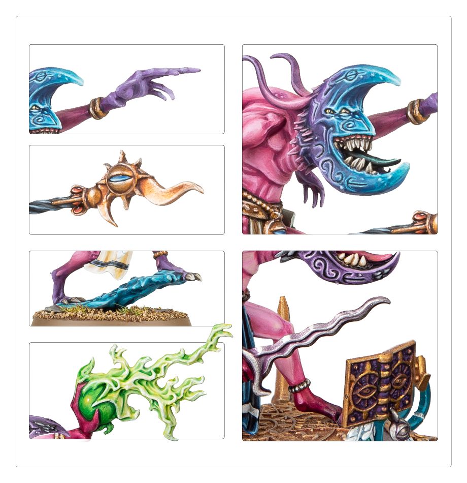 Hechicero del Cambio / Surcadestinos / Carro Flamígero de Tzeentch (Changecaster / Fateskimmer / Burning Chariot)