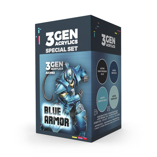 WARGAME COLOR SET. BLUE ARMOR.
