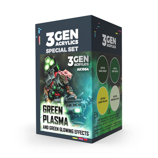 WARGAME COLOR SET. GREEN PLASMA AND GLOWING EFFECTS.