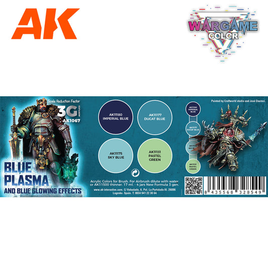 WARGAME COLOR SET. BLUE PLASMA AND GLOWING EFFECTS.
