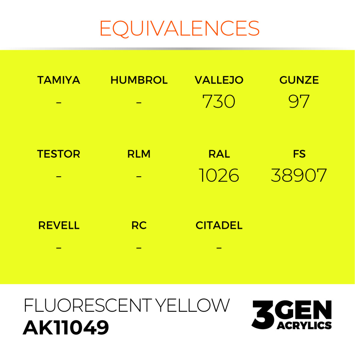 FLUORESCENT YELLOW – STANDARD
