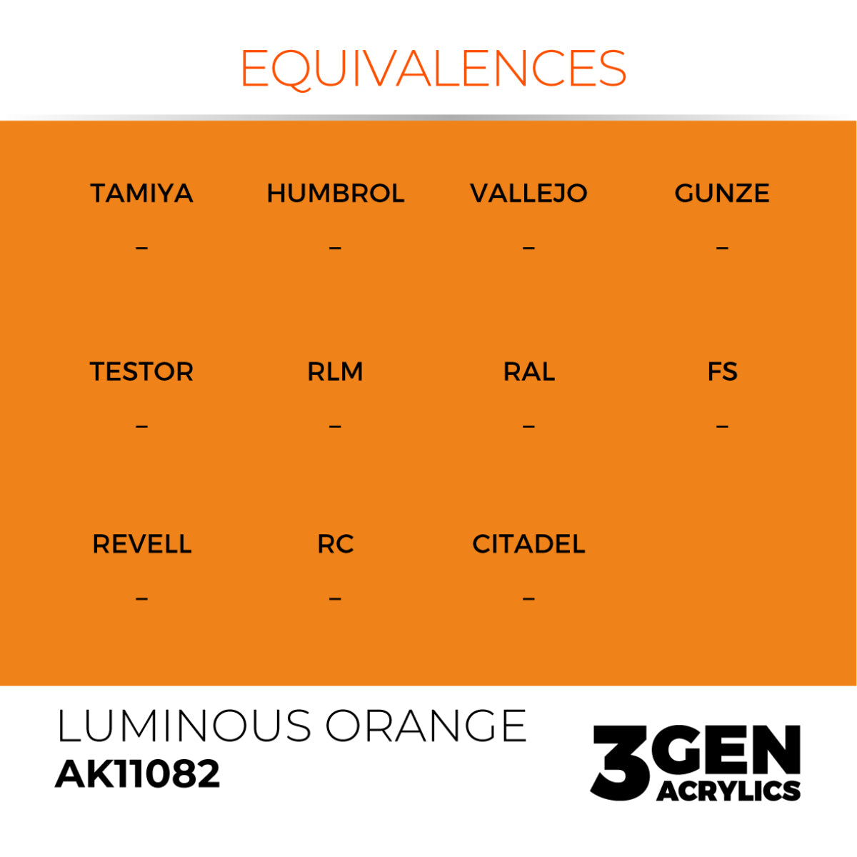 LUMINOUS ORANGE – STANDARD