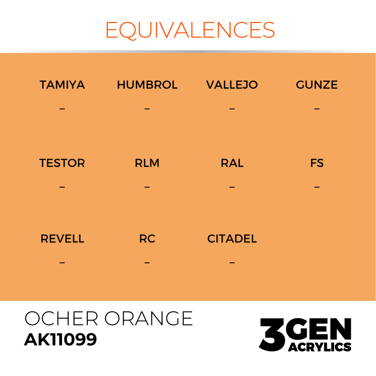 OCHER ORANGE – STANDARD