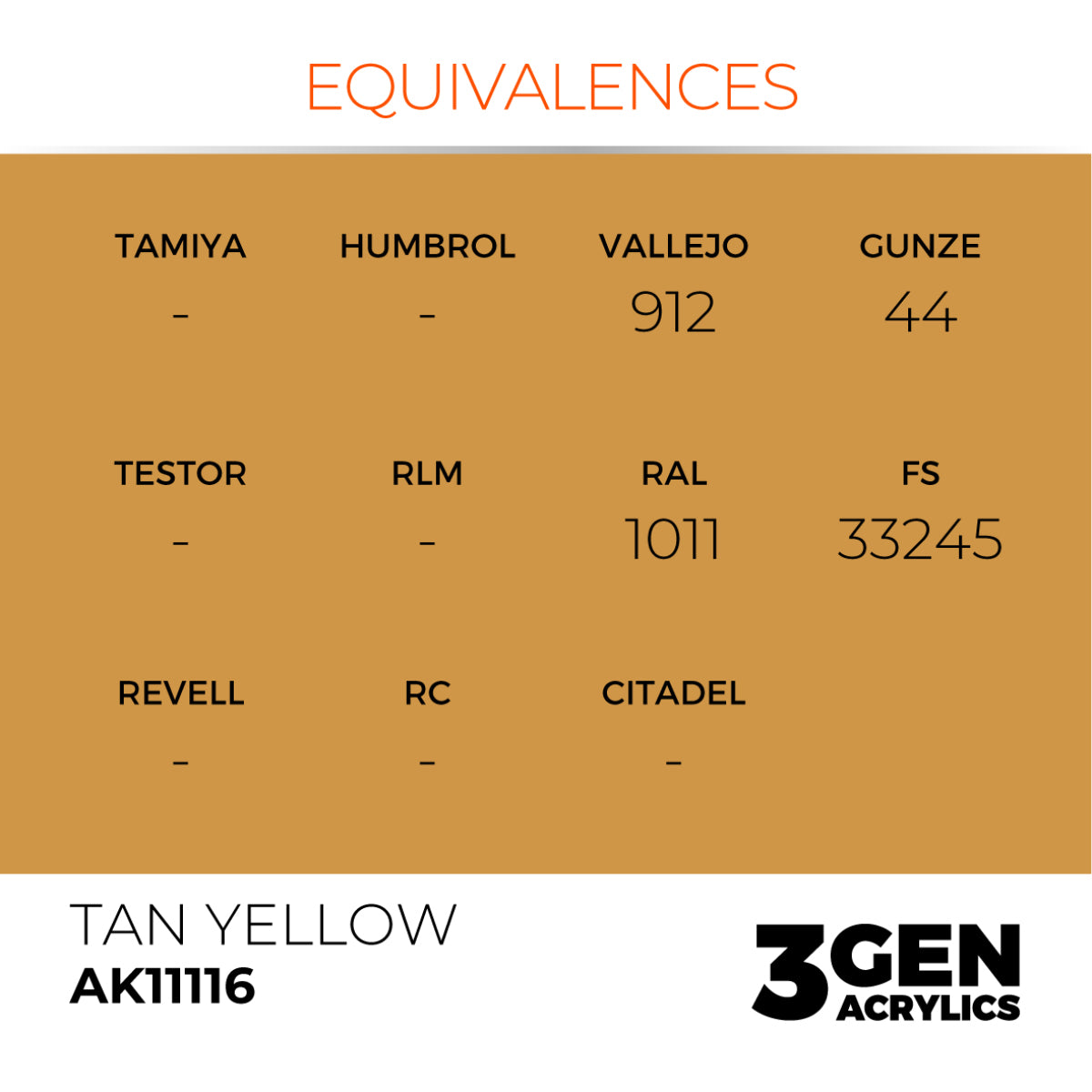 TAN YELLOW – STANDARD