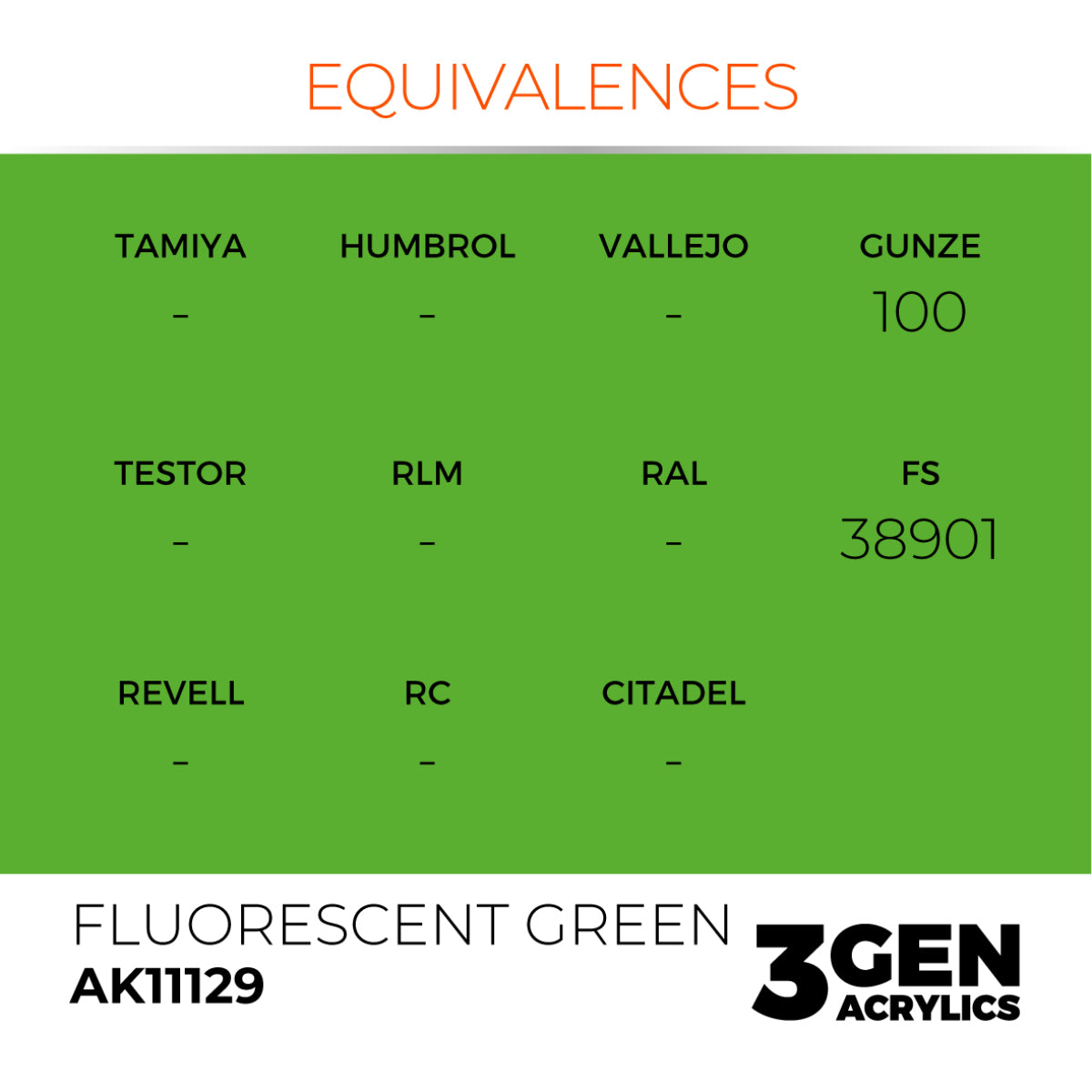 FLUORESCENT GREEN – STANDARD