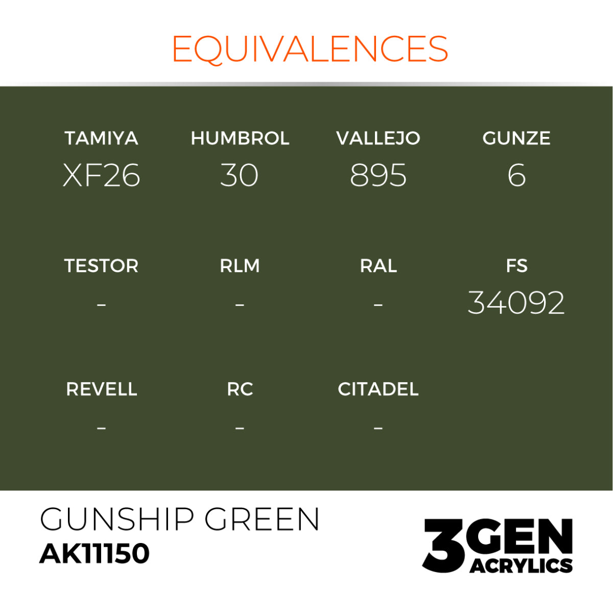 GUNSHIP GREEN – STANDARD