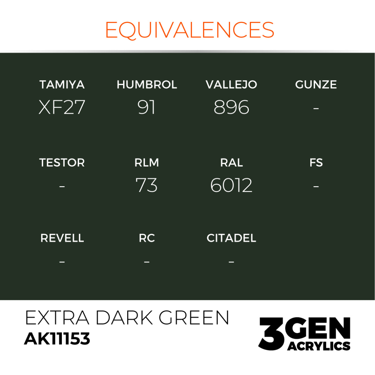 EXTRA DARK GREEN – STANDARD