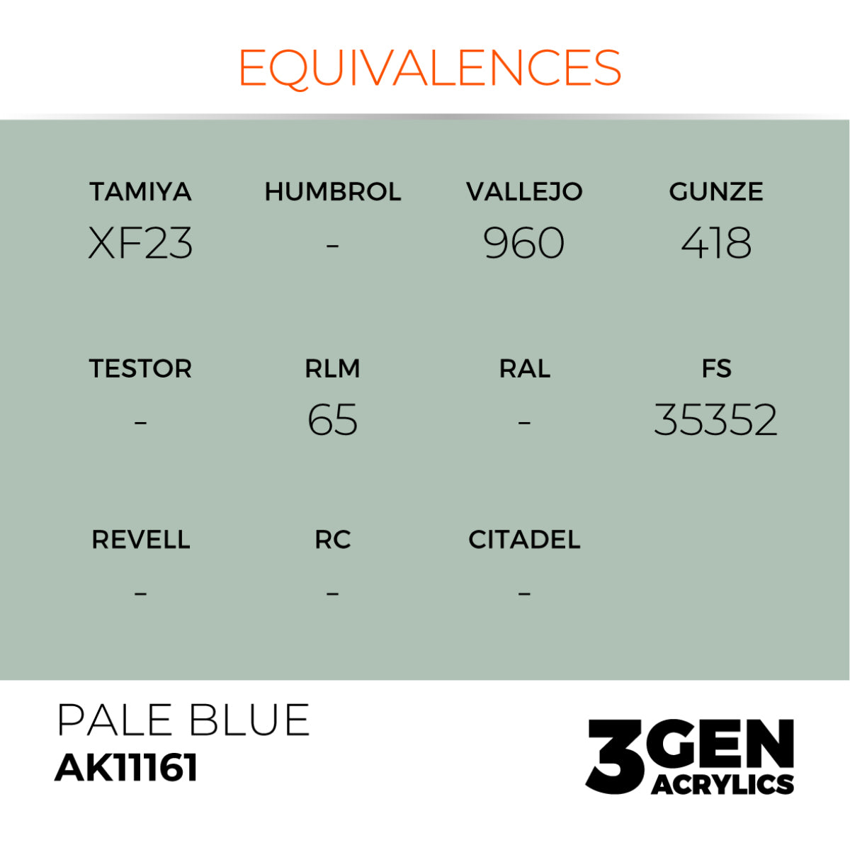 PALE BLUE – STANDARD