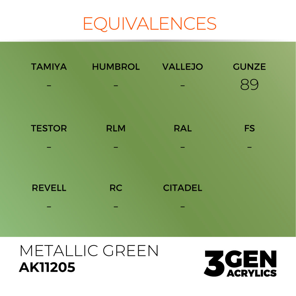 METALLIC GREEN – METALLIC