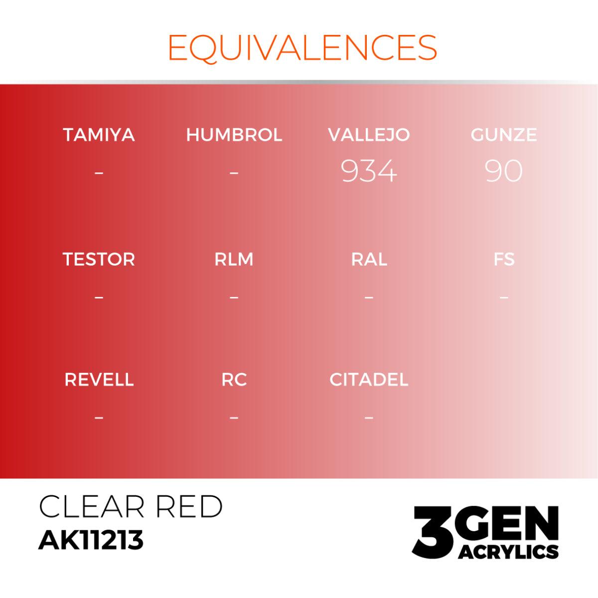 CLEAR RED – STANDARD