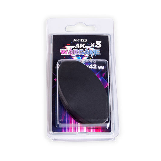 OVAL BASES 75X42MM x 5 UNITS