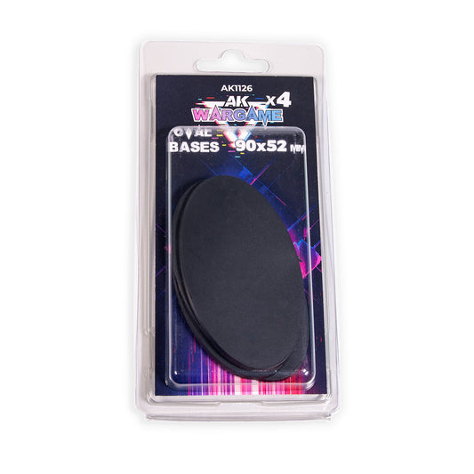 OVAL BASES 90X52MM x 4 UNITS