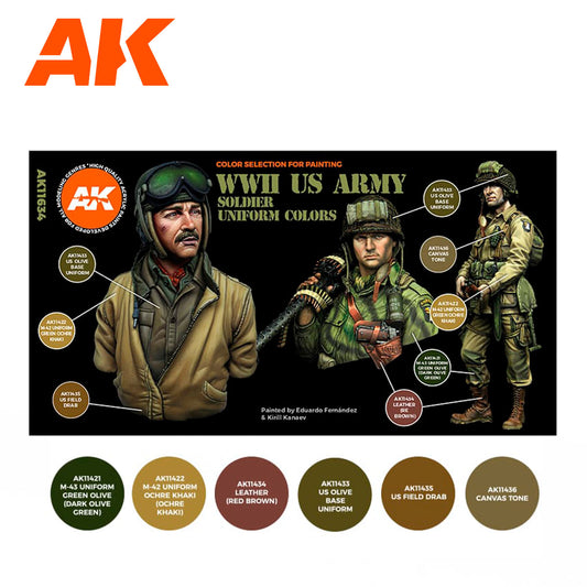 WWII US ARMY SOLDIER UNIFORM COLORS