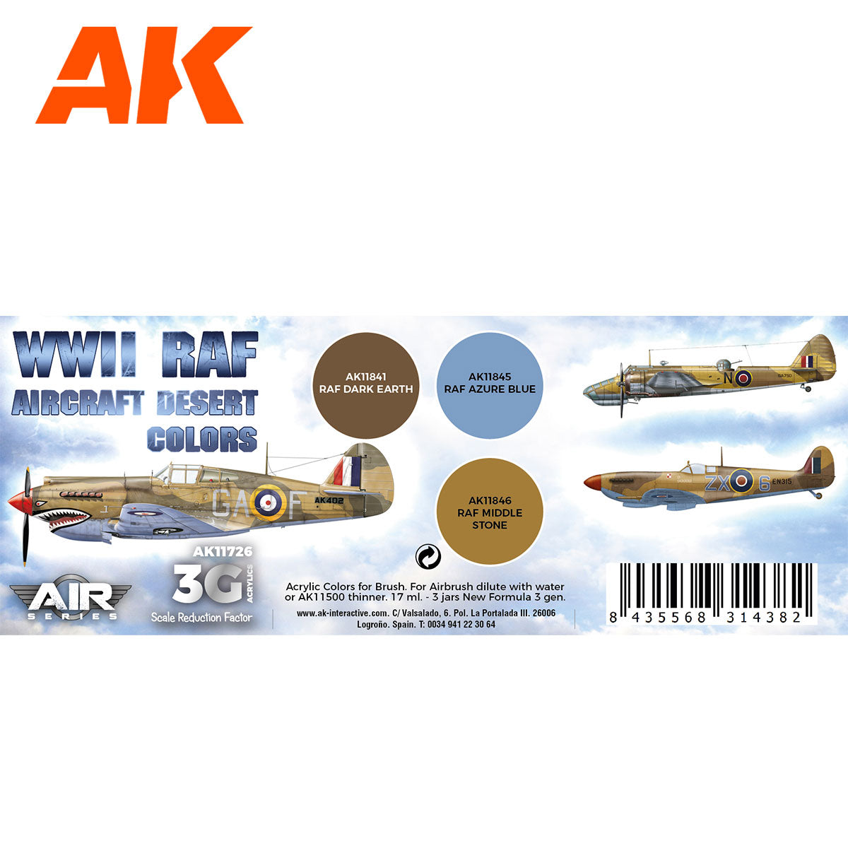 WWII RAF Aircraft Desert Colors