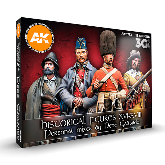 SIGNATURE SET – HISTORICAL FIGURES S. XVI-XVIII BY PEPE GALLARDO