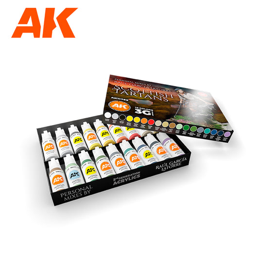 SIGNATURE SET – RAÚL GARCÍA LATORRE – SCOTTISH TARTANS PAINT SET