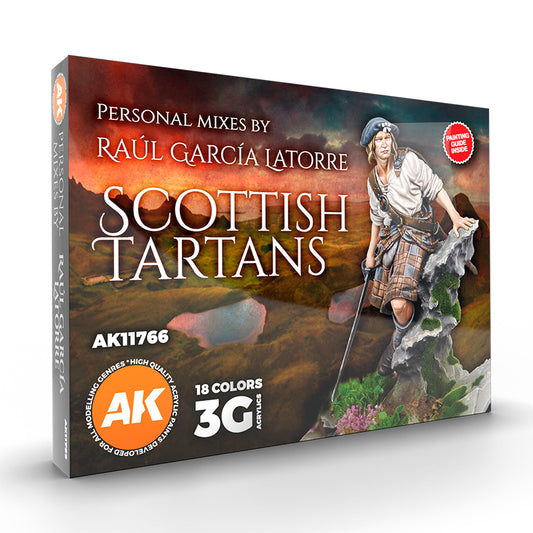 SIGNATURE SET – RAÚL GARCÍA LATORRE – SCOTTISH TARTANS PAINT SET